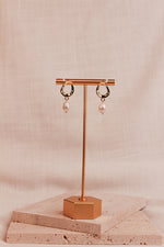 Load image into Gallery viewer, Mila Gold Pearl Earrings
