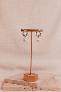 Mila Gold Pearl Earrings