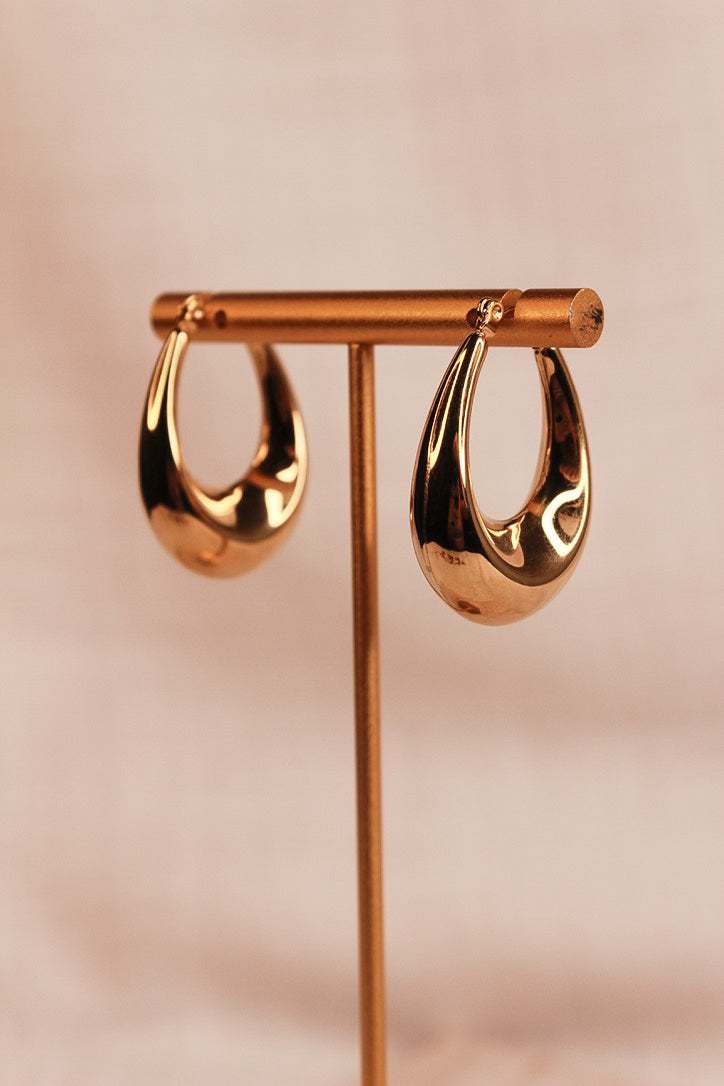 Alena Gold Hoop Earrings