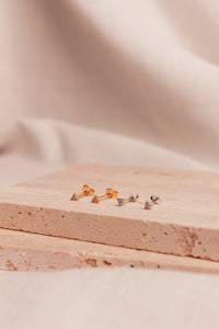 Valeria Silver Stud Earrings