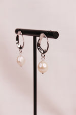 Load image into Gallery viewer, Mila Silver Pearl Earrings
