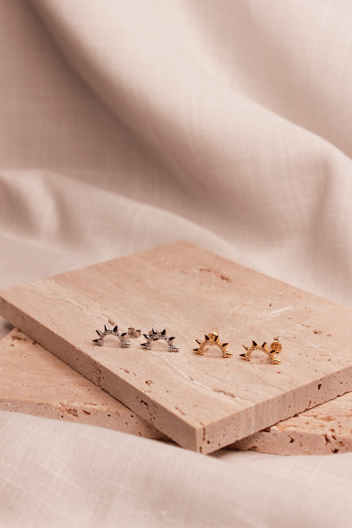 Soleil Gold Stud Earrings