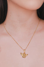 Load image into Gallery viewer, Ariel 18K Gold Waterproof Necklace Display
