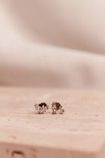 Load image into Gallery viewer, Gabriela Silver Diamond Stud Earrings
