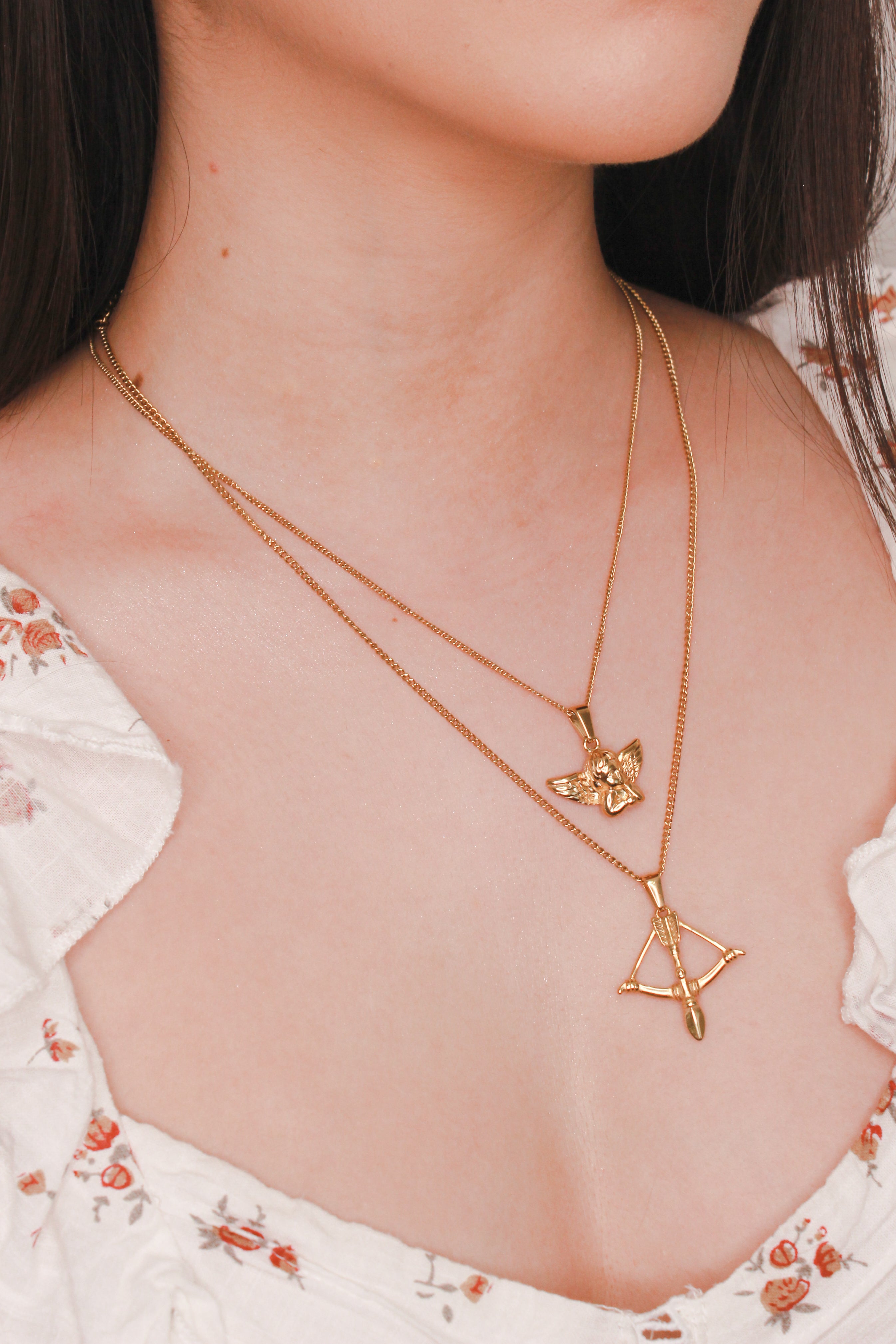 Ariel 18K Golden Waterproof Necklace Pairing