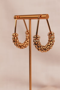 Alaine Gold Hoop Earrings