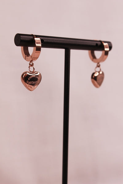 Amor Gold Hoop Earrings
