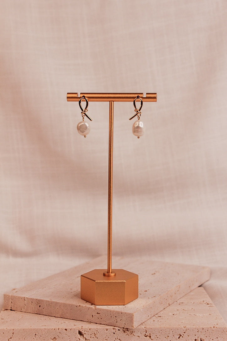 Camila Gold Pearl Earrings