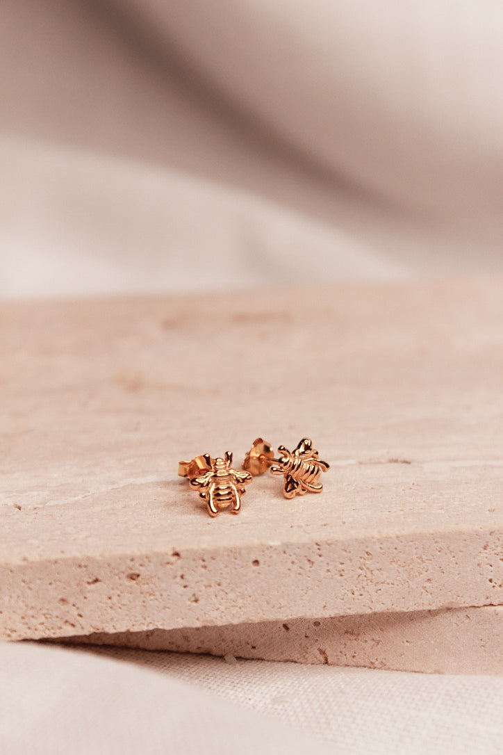 Queen Bee 18K Gold Earrings