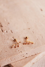 Load image into Gallery viewer, Lucille Diamond Drop Gold Earrings
