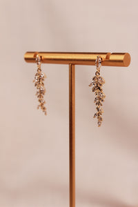 Willow Diamond Drops Gold Earring