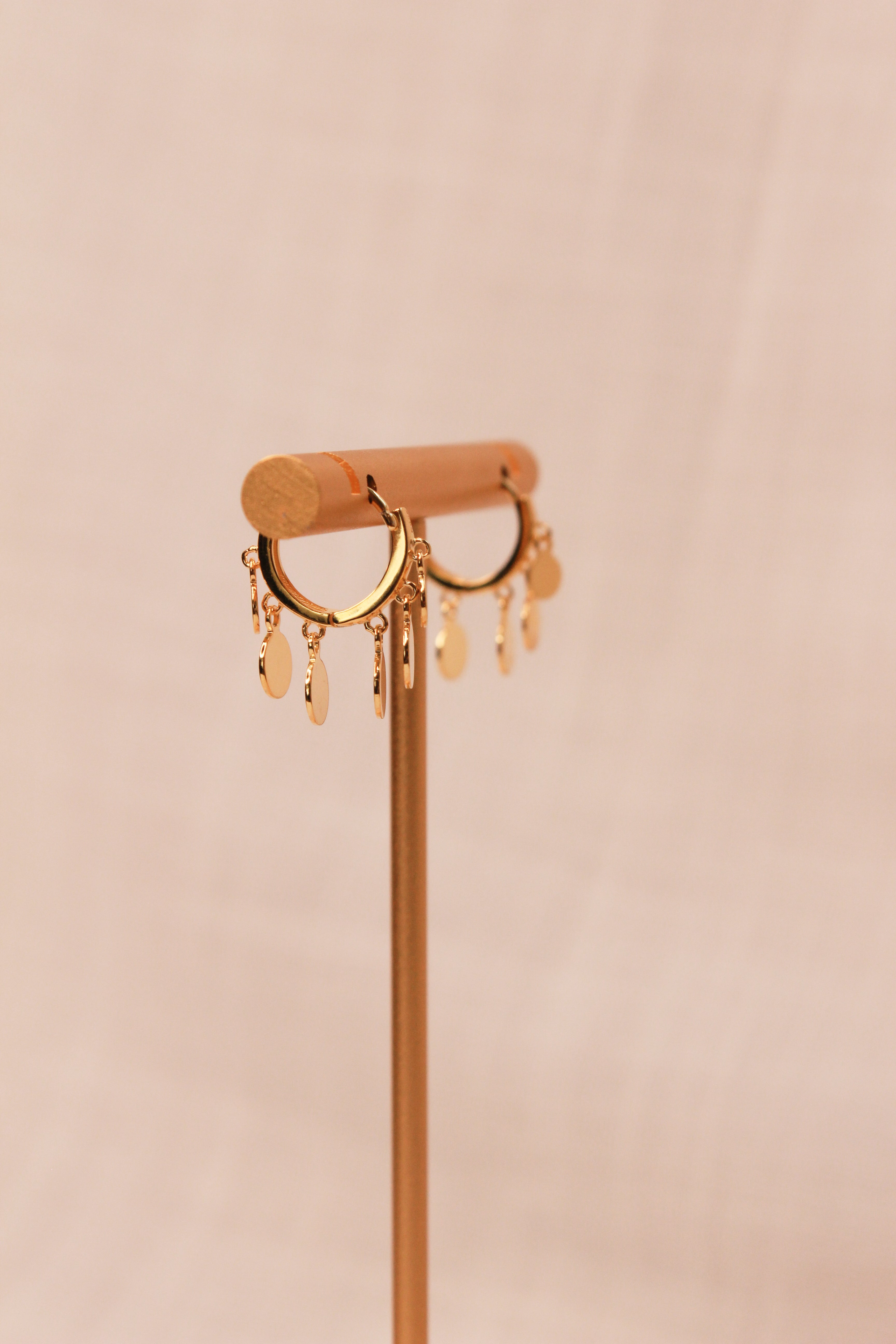 Moroccan Nights Gold Hoop Earrings