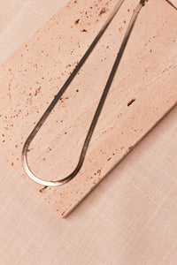 Ember Mesh Chain Silver Necklace