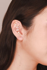 Load image into Gallery viewer, Monika Gold Multi-stone Ear Climber
