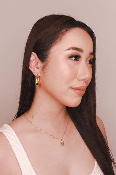 Alena Gold Hoop Earrings