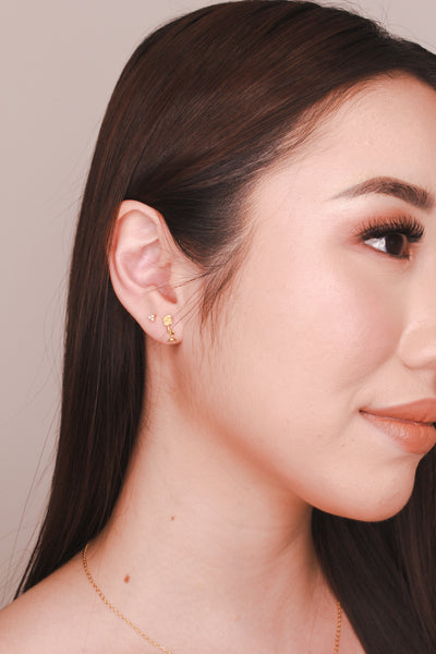 Bloom Gold Stud Earrings
