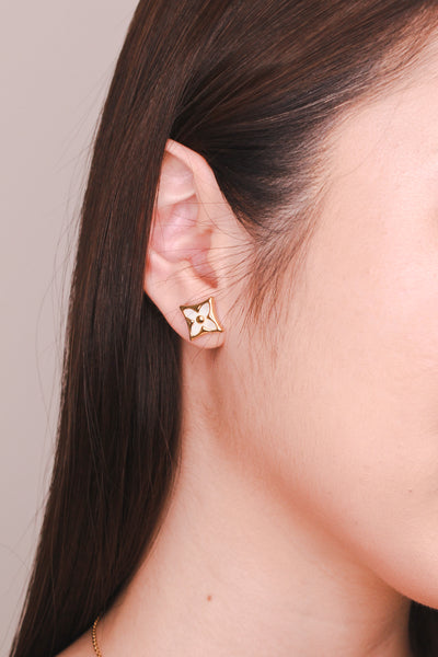 Gianna Gold Square Stud Earrings