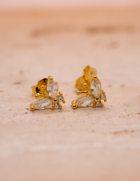 Kaili Gold Stud Earrings