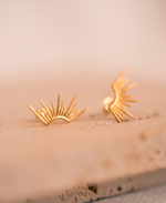 Load image into Gallery viewer, Aria Gold Stud Earrings
